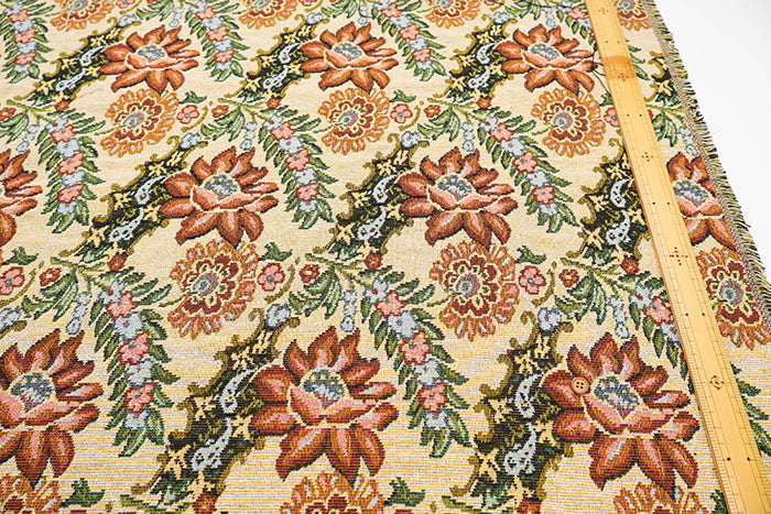 Made in China Polyester Gobelin Jacquard Fabric - Big Flower - nomura tailor