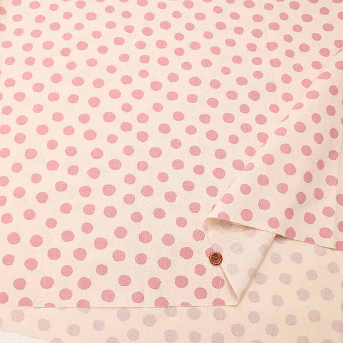 Cotton CB print fabric dull color hand -drawn dot - nomura tailor