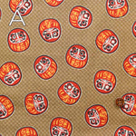 Fukuroiwa Collection cotton sheeting print fabric Daruma - nomura tailor