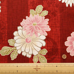Cotton Southern Cross Fabric - Japanese Style Chrysanthemum - nomura tailor