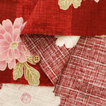 Cotton Southern Cross Fabric - Japanese Style Chrysanthemum - nomura tailor