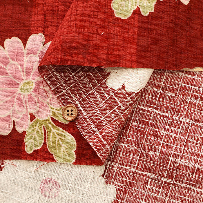 Cotton Southern Cross Fabric - Japanese Style Chrysanthemum - nomura tailor