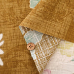 Cotton Southern Cross Fabric - Japanese Style Chrysanthemum - nomura tailor