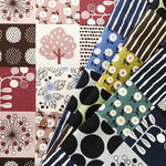 C/L Canvas Printed Fabric Nordic Tiles - nomura tailor