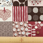 C/L Canvas Printed Fabric Nordic Tiles - nomura tailor