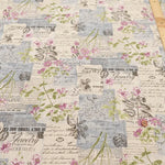 C/L Canvas Printed Fabric ALTO ALBEL COLLECTION 英字×フラワー - nomura tailor