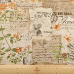 C/L Canvas Printed Fabric ALTO ALBEL COLLECTION 英字×フラワー - nomura tailor