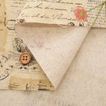 C/L Canvas Printed Fabric ALTO ALBEL COLLECTION 英字×フラワー - nomura tailor
