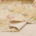 C/L Canvas Printed Fabric ALTO ALBEL COLLECTION 英字×フラワー - nomura tailor