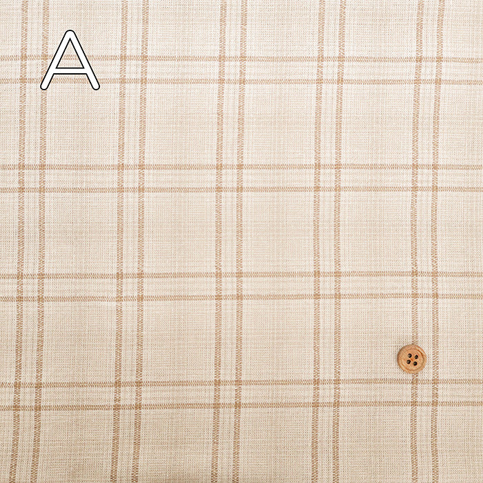 Made in Niigata-Pref  Cotton Yarn-dyed Big Check Fablic