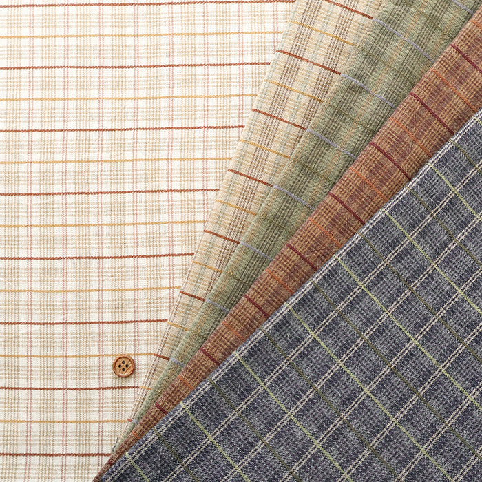 Made in China Cotton Yarn-dyed Check Fabric - nomura tailor