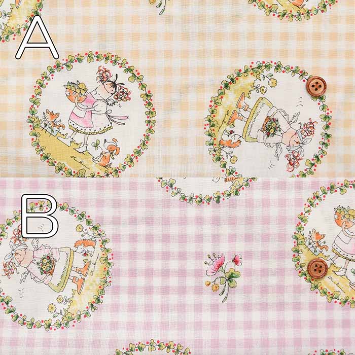 Cotton Scare Printed Fabric Miki Ono ALTO ALBERO COLLECTION Circle - nomura tailor