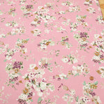 Silues Cotton Satin Printed Fabric - Flower - nomura tailor