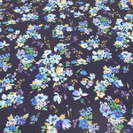 Silues Cotton Satin Printed Fabric - Flower - nomura tailor