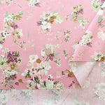 Silues Cotton Satin Printed Fabric - Flower - nomura tailor