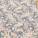 Silues Cotton Satin Printed Fabric - Botanical Flower - nomura tailor