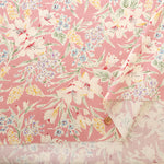Silues Cotton Satin Printed Fabric - Botanical Flower - nomura tailor