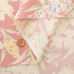 Silues Cotton Satin Printed Fabric - Botanical Flower - nomura tailor