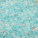 Silues Cotton Satin Printed Fabric - Elegant Flower - nomura tailor