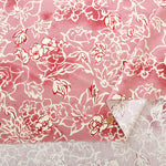 Silues Cotton Satin Printed Fabric - Elegant Flower - nomura tailor