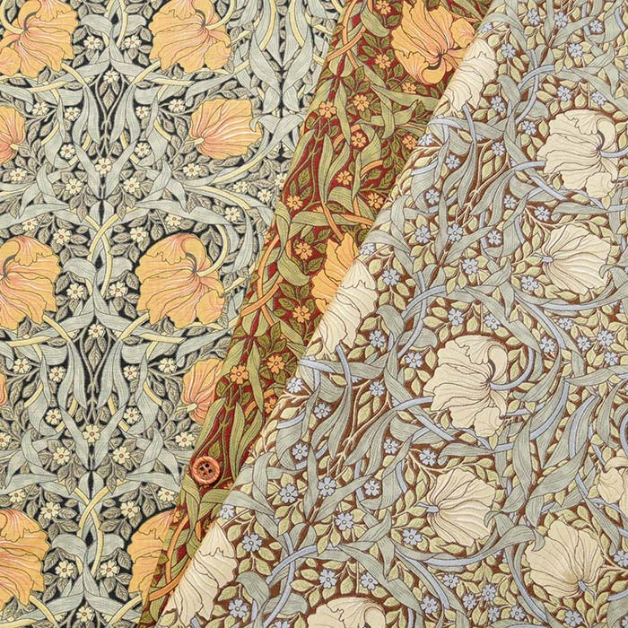 USA Cot Pump Rint Fabric MODA William Morris Pinpanel - nomura tailor