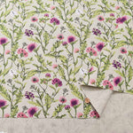 W width half linen printed fabric Flower - nomura tailor