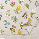 W W width Half Linen Printed Fabric Flower - nomura tailor