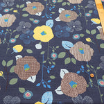 <Patterned Cut> Cotton Baniran Print Fabric Miori Collection - Modern Flower - nomura tailor