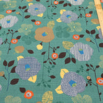 <Patterned Cut> Cotton Baniran Print Fabric Miori Collection - Modern Flower - nomura tailor