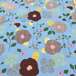 <Patterned Cut> Cotton Baniran Print Fabric Miori Collection - Modern Flower - nomura tailor