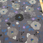 <Patterned Cut> Cotton Baniran Print Fabric Miori Collection - Modern Flower - nomura tailor
