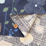 <Patterned Cut> Cotton Baniran Print Fabric Miori Collection - Modern Flower - nomura tailor