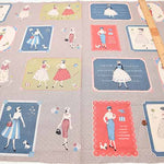 [selling individually]  Cotton sheeting print fabric Couturiere [1 pattern: approx. 60 cm - nomura tailor