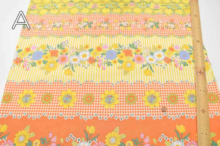 Fioewr Days 70's Design Flower Border - nomura tailor