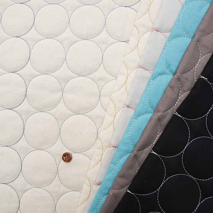 Cotton Circle Stitch Quilt Fabric Fabric (1-080-CIRQL) - nomura tailor