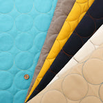 Cotton Circle Stitch Quilted Fabric - nomura tailor