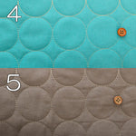 Cotton Circle Stitch Quilted Fabric - nomura tailor