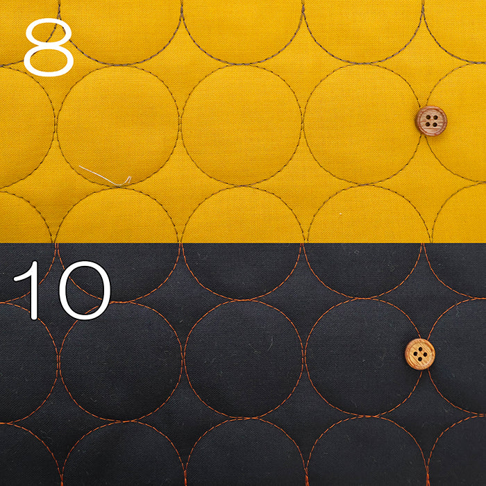 Cotton Circle Stitch Quilted Fabric - nomura tailor