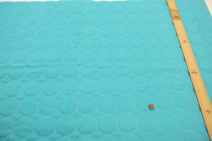 Cotton Circle Stitch Quilted Fabric - nomura tailor