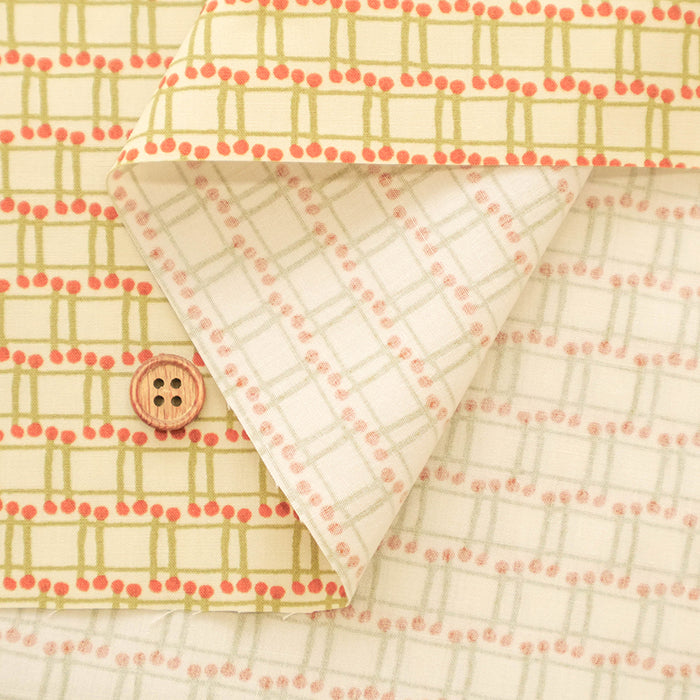 Made in Korea Cotton Broadcloth Printed Fabric - MAISON bornne BY BENEBENE - Check - nomura tailor