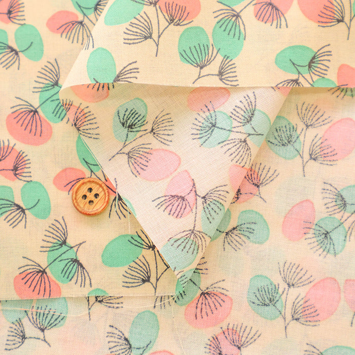 Made in Korea Cotton 60 Lawn Printed Fabric - MAISON bornne BY BENEBENE - Dandelion - nomura tailor