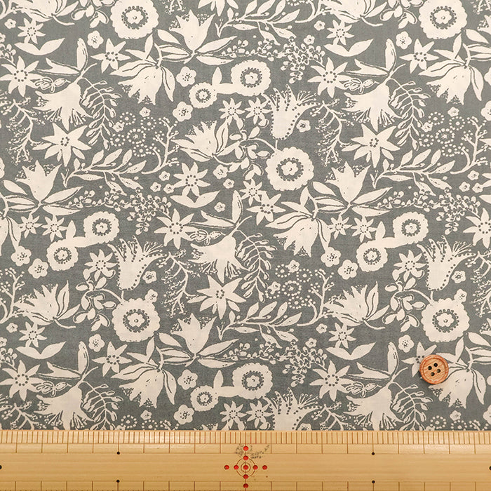 Made in Korea Cotton 60 Lawn Printed Fabric - MAISON bornne BY BENEBENE - Botanical - nomura tailor