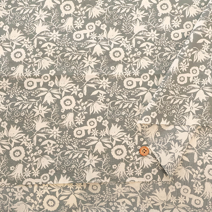 Made in Korea Cotton 60 Lawn Printed Fabric - MAISON bornne BY BENEBENE - Botanical - nomura tailor