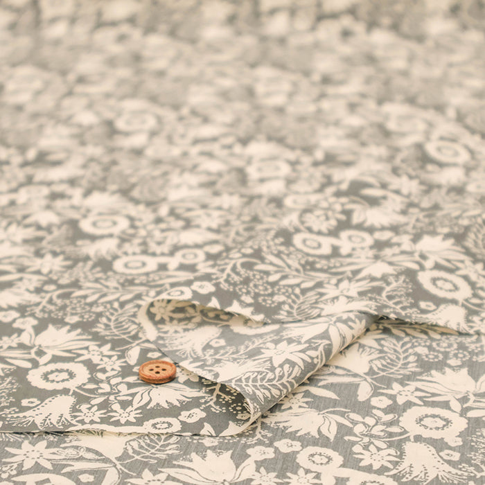 Made in Korea Cotton 60 Lawn Printed Fabric - MAISON bornne BY BENEBENE - Botanical - nomura tailor
