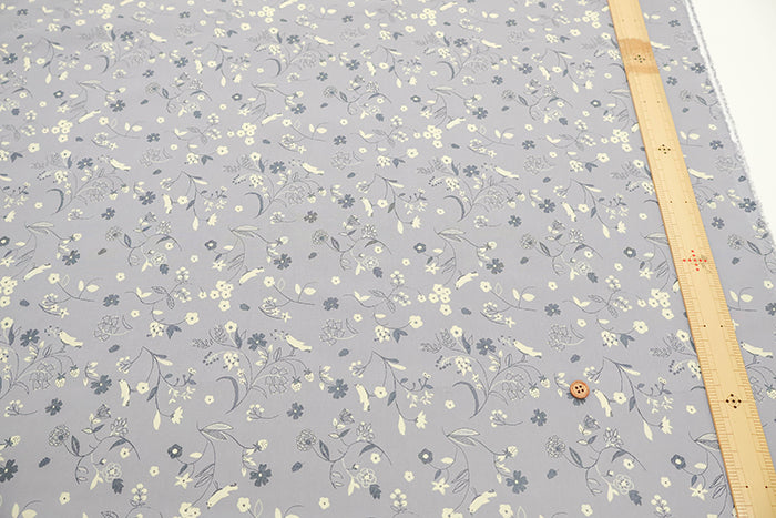 Made in Korea Cotton 60 Lawn Printed Fabric - MAISON  bornne BY BENEBENE - Bird Flower - nomura tailor