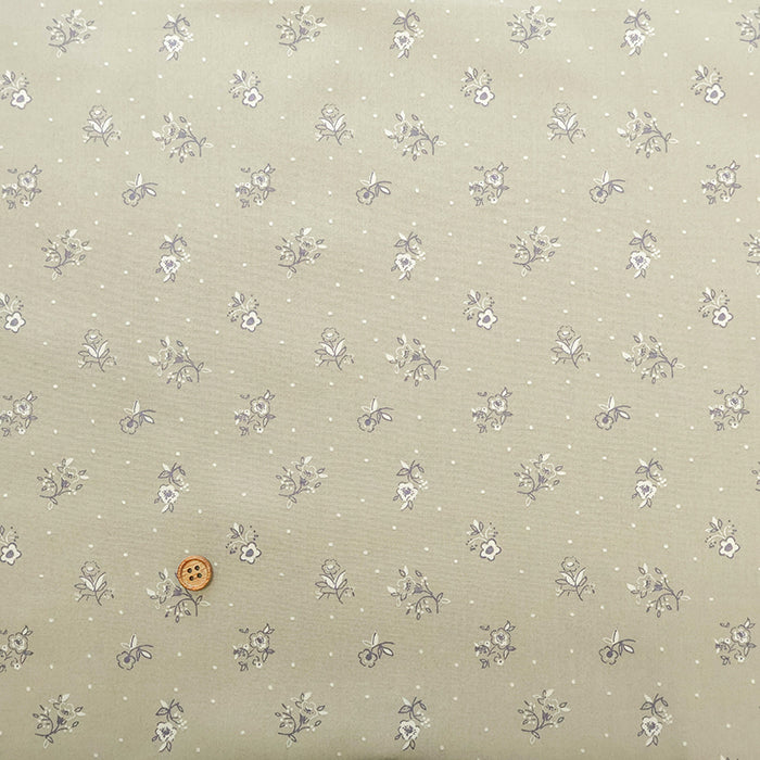 Made in Korea Cotton 60 Lawn Printed Fabric - MAISON bornne BY BENEBENE - Dot Flower - nomura tailor