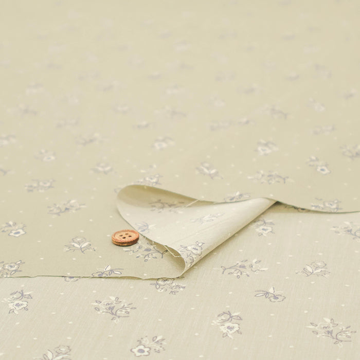Made in Korea Cotton 60 Lawn Printed Fabric - MAISON bornne BY BENEBENE - Dot Flower - nomura tailor