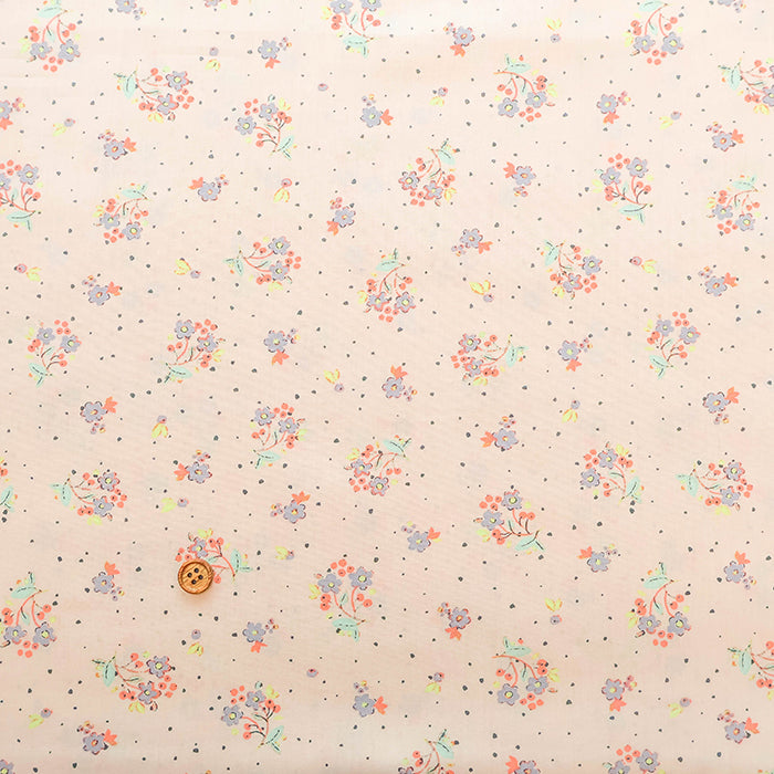 Made in Korea Cotton 60 Lawn Printed Fabric - MAISON bornne BY BENEBENE - Bouquet - nomura tailor