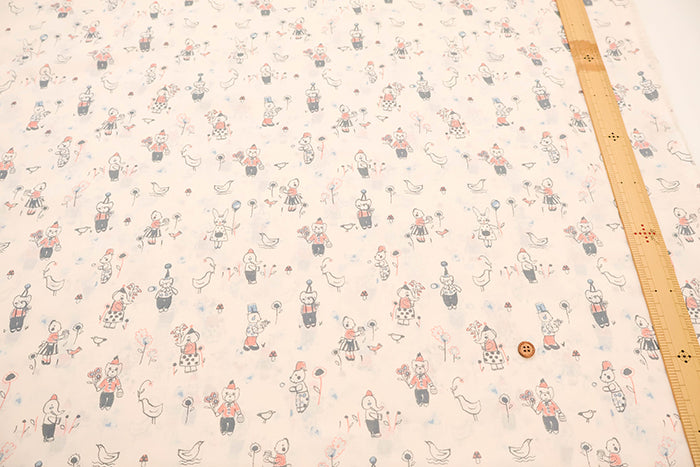 Made in Korea Cotton 60 Lawn Printed Fabric - MAISON bornne BY BENEBENE - Animal - nomura tailor