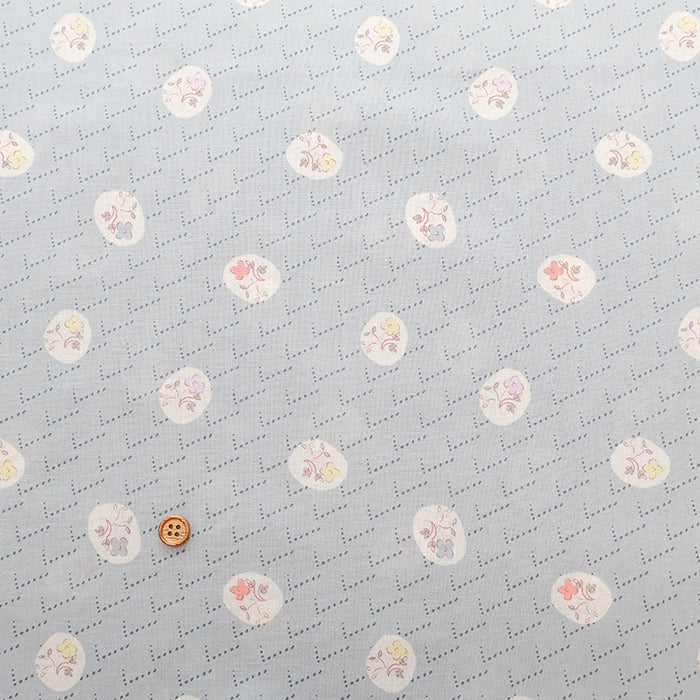 Made in Korea Cotton 60 Lawn Printed Fabric - MAISON bornne BY BENEBENE - Simple Flower - nomura tailor